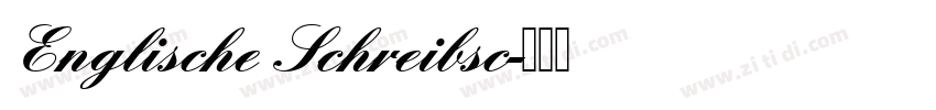 Englische Schreibsc字体转换